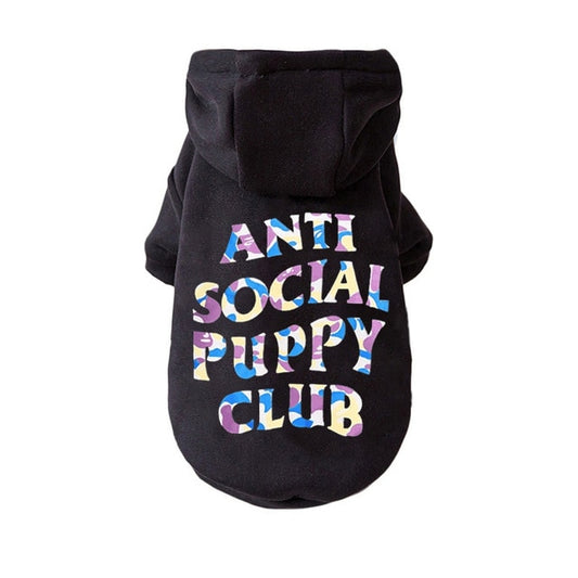 Anti Social Social Club Anti Social Puppy Club Dog Hoodie Print by Furrfetch